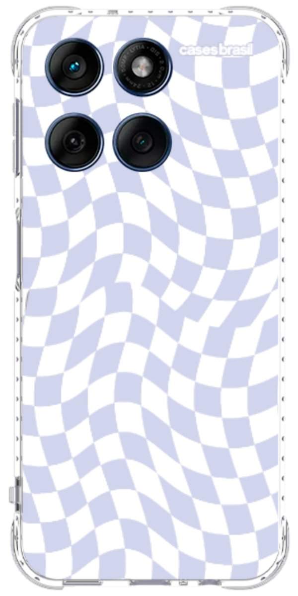 Capinha para Celular Xadrez Ondulado Lilás