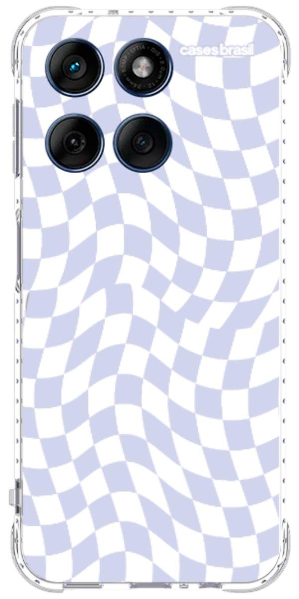 Capinha para Celular Xadrez Ondulado Lilás