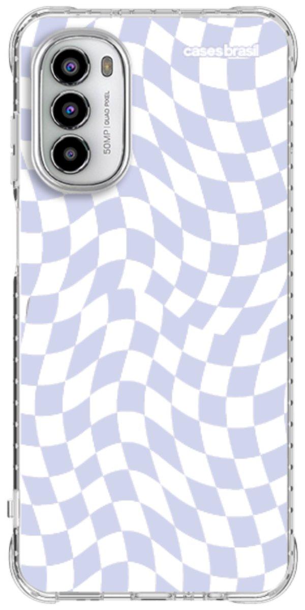 Capinha para Celular Xadrez Ondulado Lilás