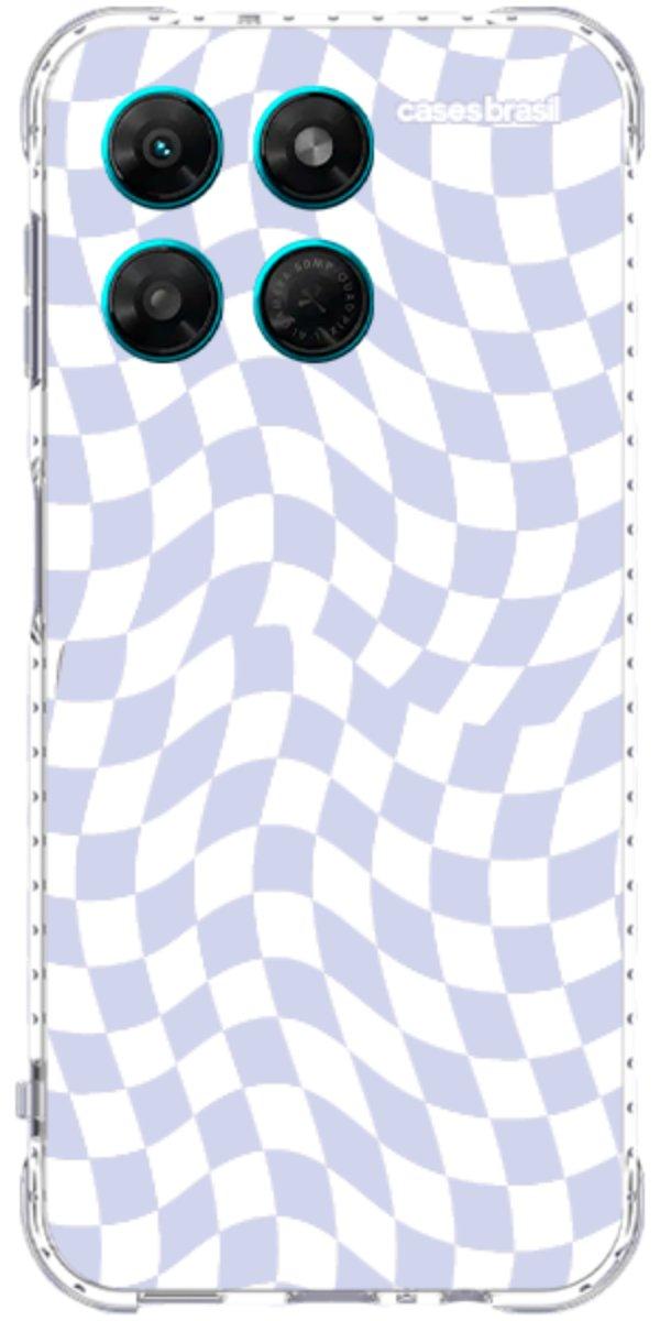 Capinha para Celular Xadrez Ondulado Lilás