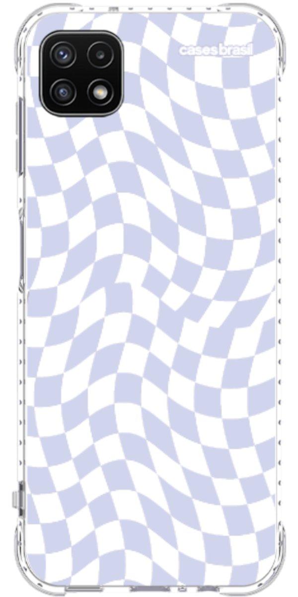 Capinha para Celular Xadrez Ondulado Lilás