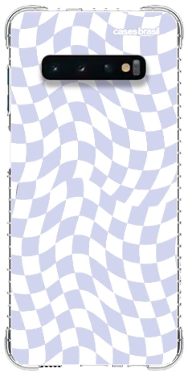 Capinha para Celular Xadrez Ondulado Lilás