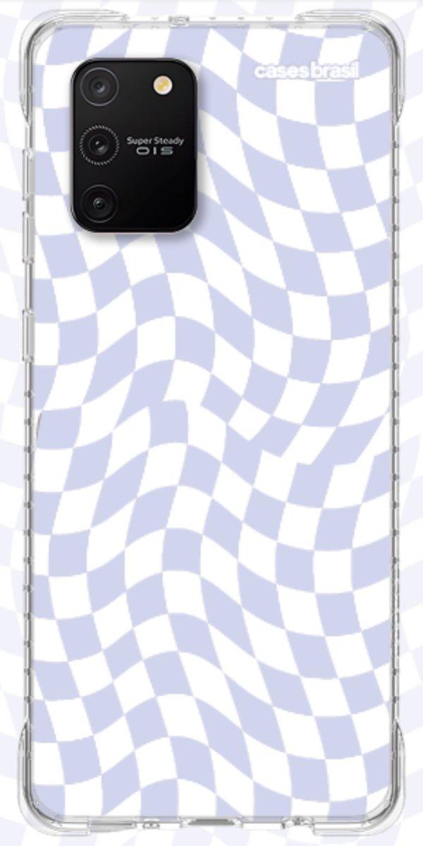 Capinha para Celular Xadrez Ondulado Lilás