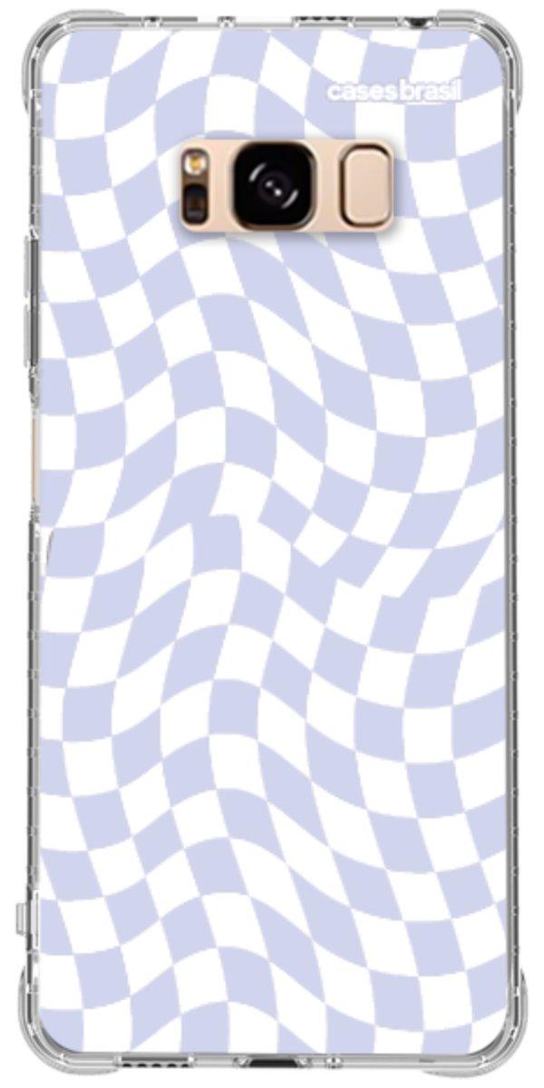 Capinha para Celular Xadrez Ondulado Lilás