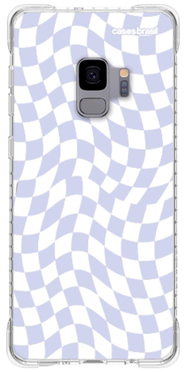 Capinha para Celular Xadrez Ondulado Lilás