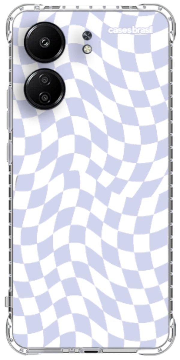 Capinha para Celular Xadrez Ondulado Lilás