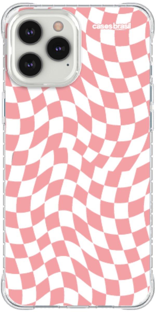 Capinha para Celular Xadrez Ondulado Coral
