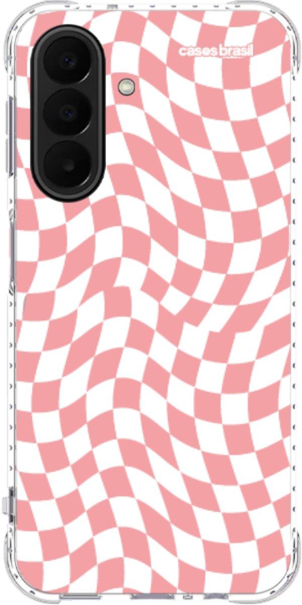 Capinha para Celular Xadrez Ondulado Coral