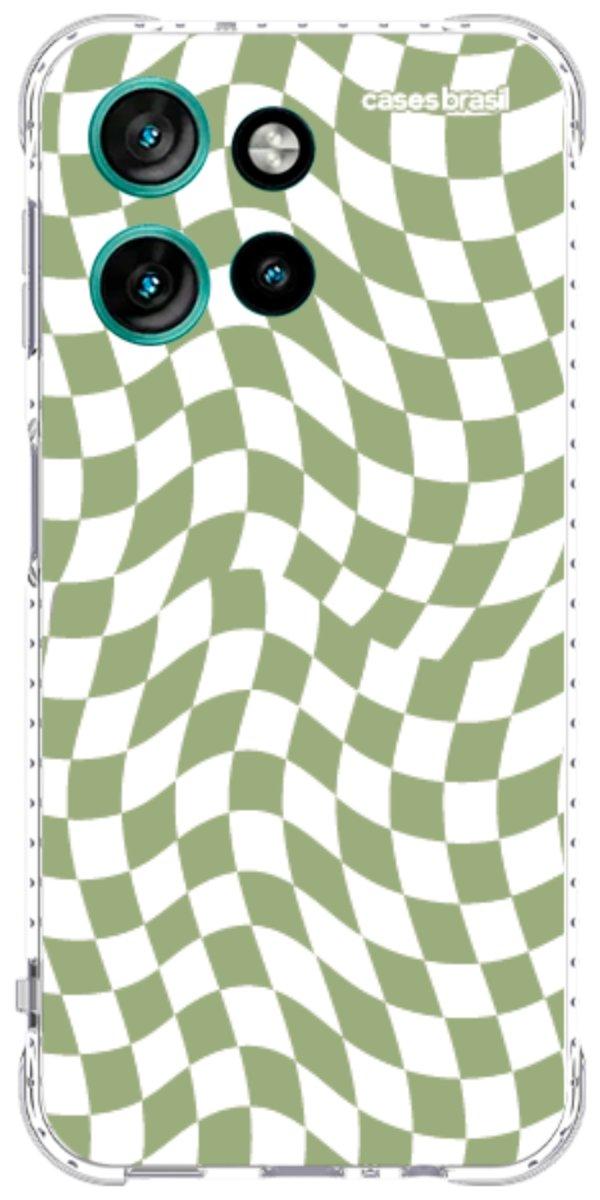 Capinha para Celular Xadrez Ondulado Verde