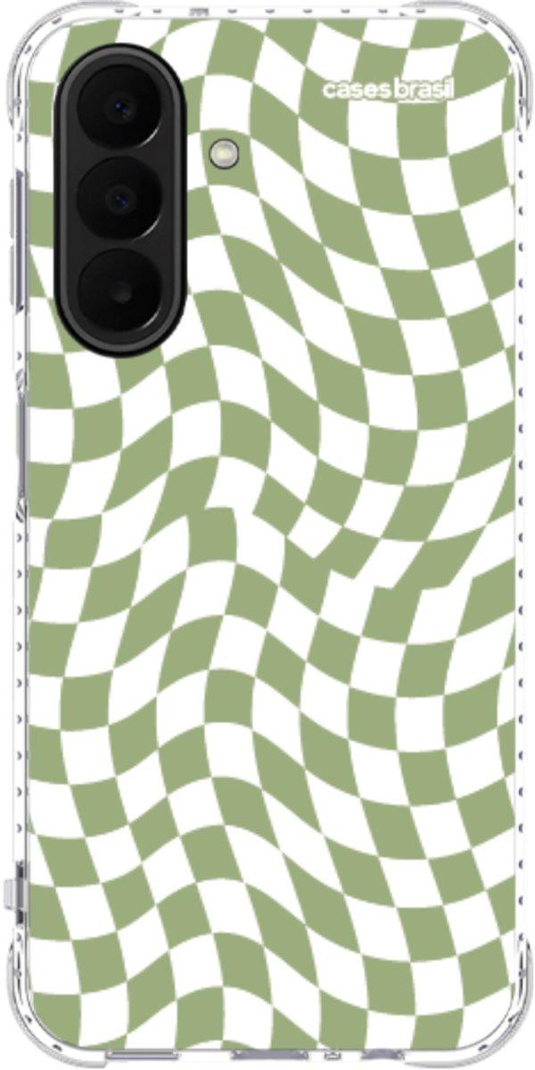 Capinha para Celular Xadrez Ondulado Verde