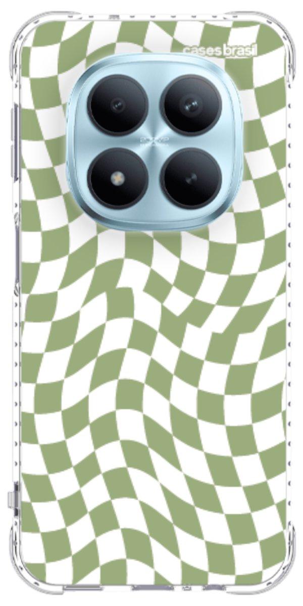 Capinha para Celular Xadrez Ondulado Verde