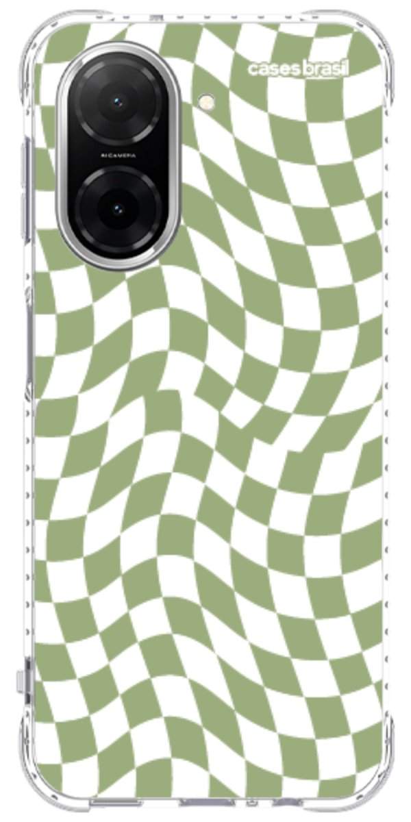 Capinha para Celular Xadrez Ondulado Verde